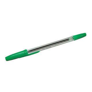 Ручка шариковая Брауберг лайн зеленая корп.прозр. 0,5мм 141342